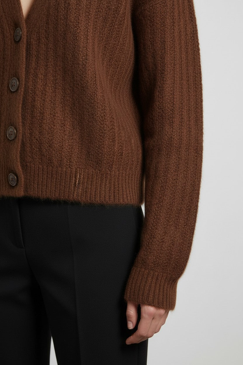 ESPRIT Damen Strickjacke Braun Größe S