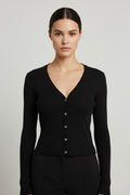 Guess Damen Strickjacke Schwarz Größe XS