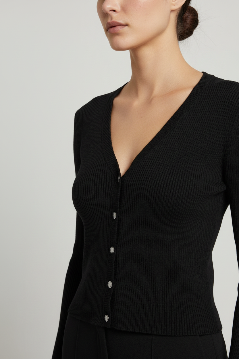 Guess Damen Strickjacke Schwarz Größe XS