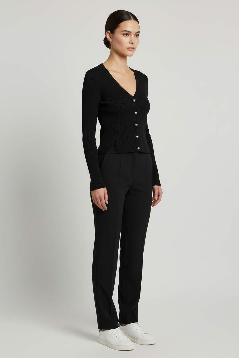 Guess Damen Strickjacke Schwarz Größe XS
