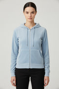 Juicy Couture Damen Kapuzenpullover Blau Größe XS