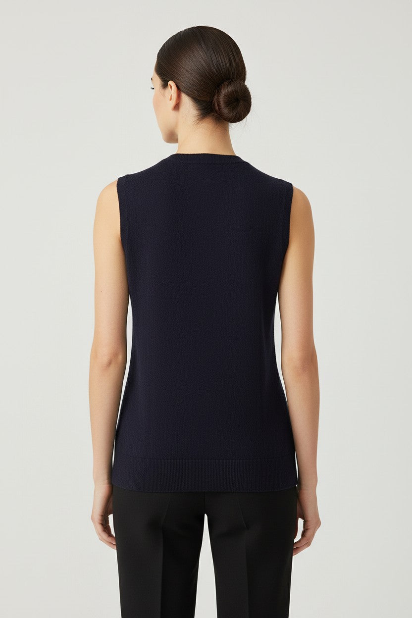 Tommy Hilfiger Damen Pullunder Blau Größe XL