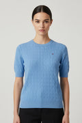 Tommy Hilfiger Damen Strickpullover Blau Größe S