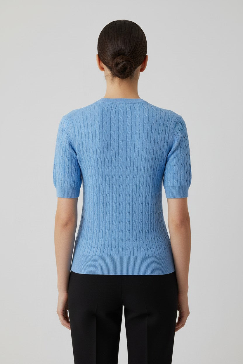 Tommy Hilfiger Damen Strickpullover Blau Größe S