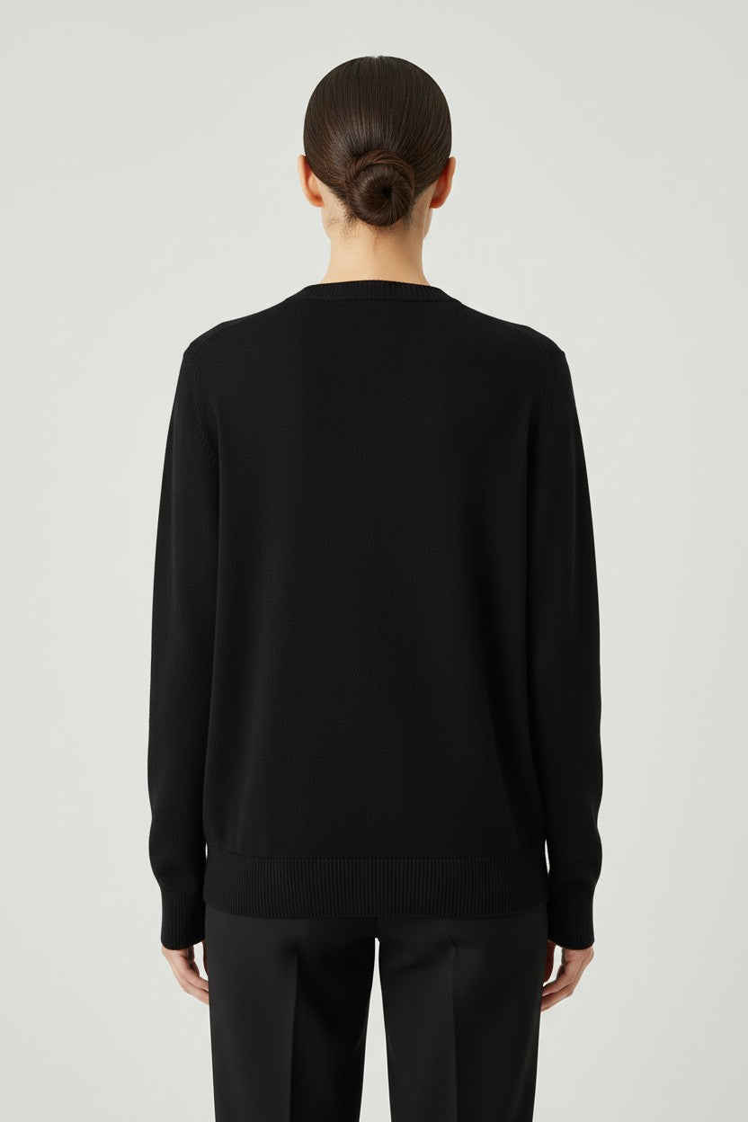 Desigual Damen Strickpullover Schwarz Größe M