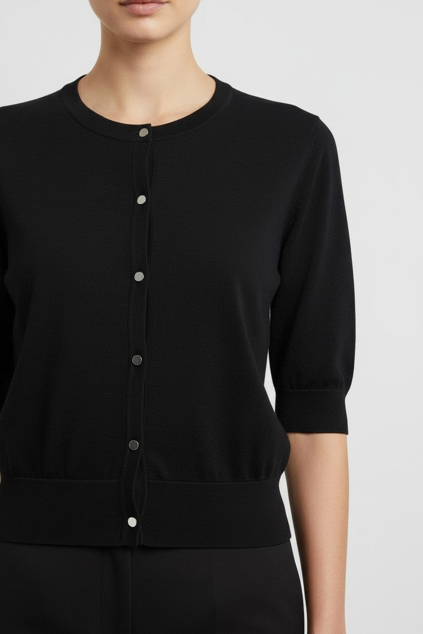 DKNY Damen Strickjacke Blau Größe M