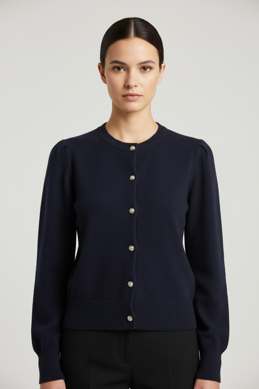 ESPRIT Damen Strickjacke Blau Größe M
