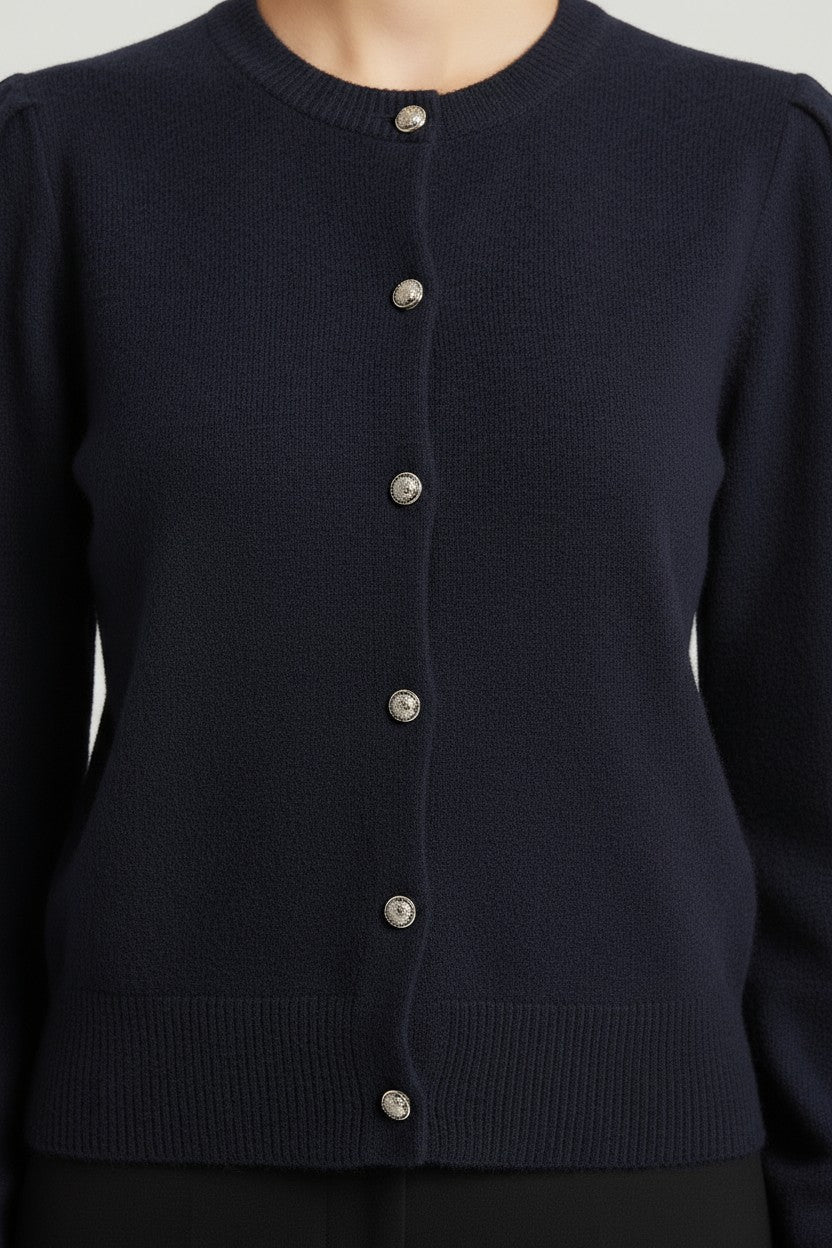 ESPRIT Damen Strickjacke Blau Größe M