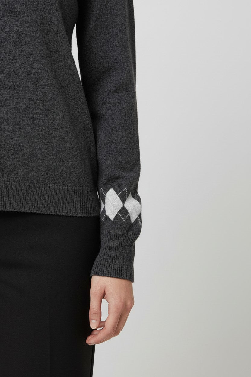 ESPRIT Damen Strickjacke Grau Weiß Größe M