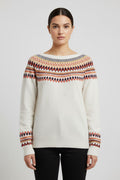 ESPRIT Damen Strickpullover Beige Mehrfarbig Größe M