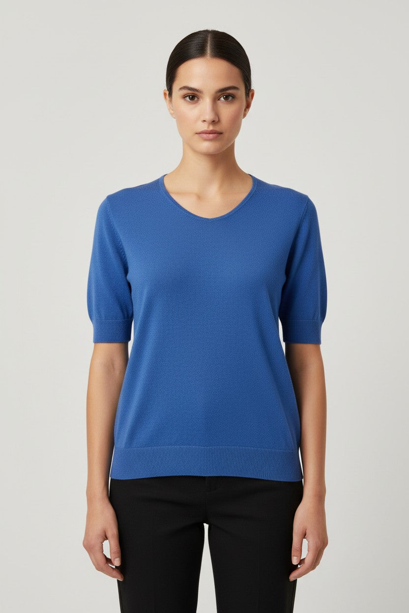ESPRIT Damen Strickpullover Blau Größe M