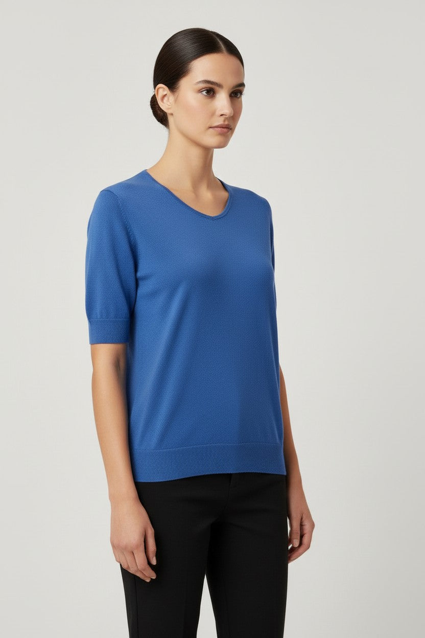 ESPRIT Damen Strickpullover Blau Größe M