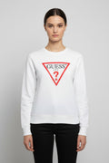 Guess Damen Sweatshirt Weiß Mehrfarbig Größe M