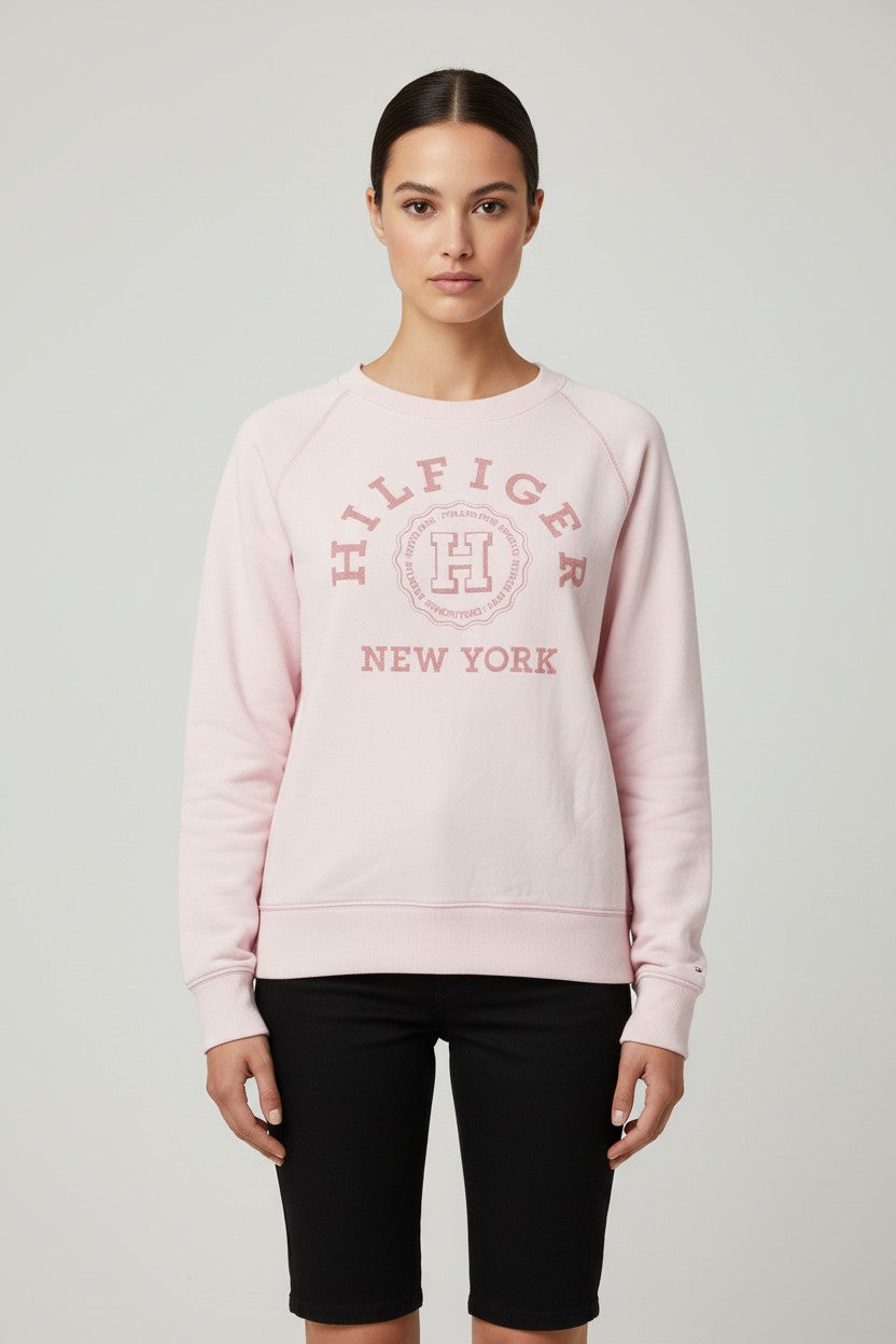 Tommy Hilfiger Damen Sweatshirt Pink Größe L