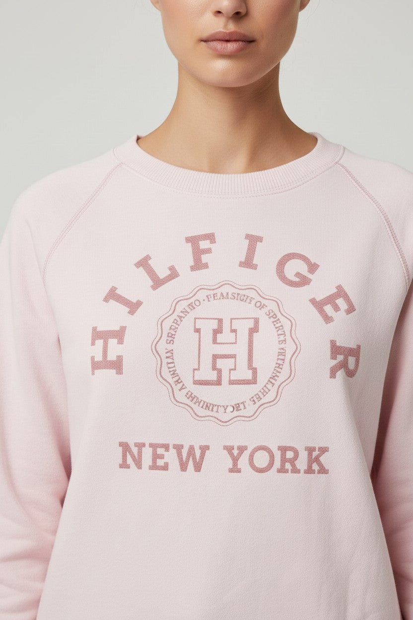 Tommy Hilfiger Damen Sweatshirt Pink Größe L