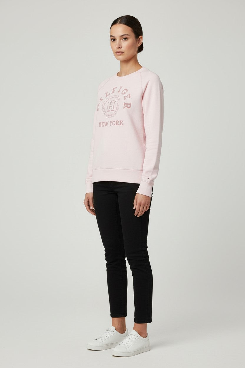 Tommy Hilfiger Damen Sweatshirt Pink Größe L