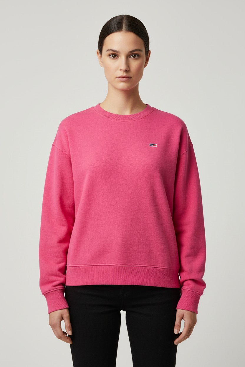 Tommy Hilfiger Jeans Damen Sweatshirt Pink Größe S