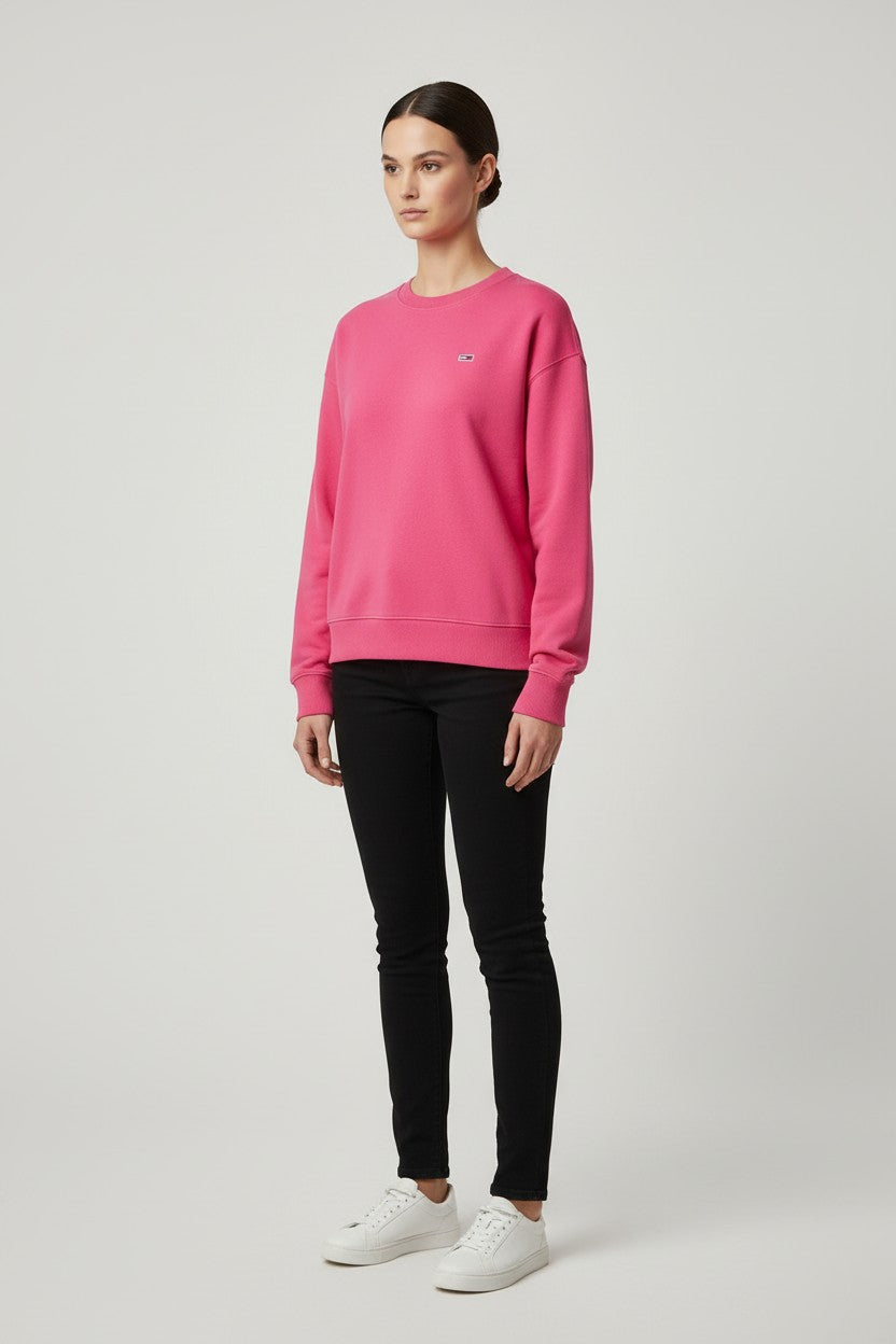 Tommy Hilfiger Jeans Damen Sweatshirt Pink Größe S