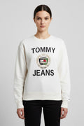 Tommy Hilfiger Jeans Damen Sweatshirt Weiß Größe M