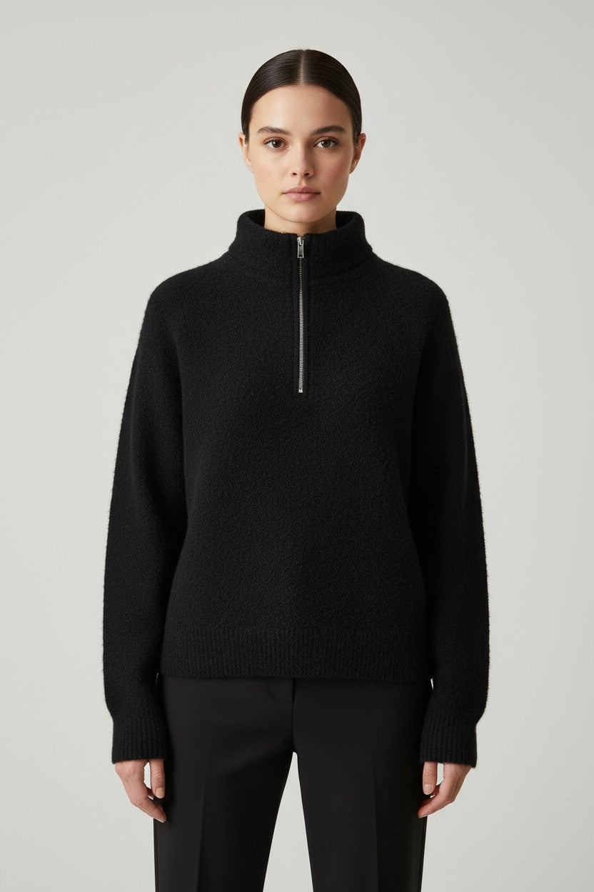 United Colors of Benetton Damen Strickpullover Schwarz Größe L