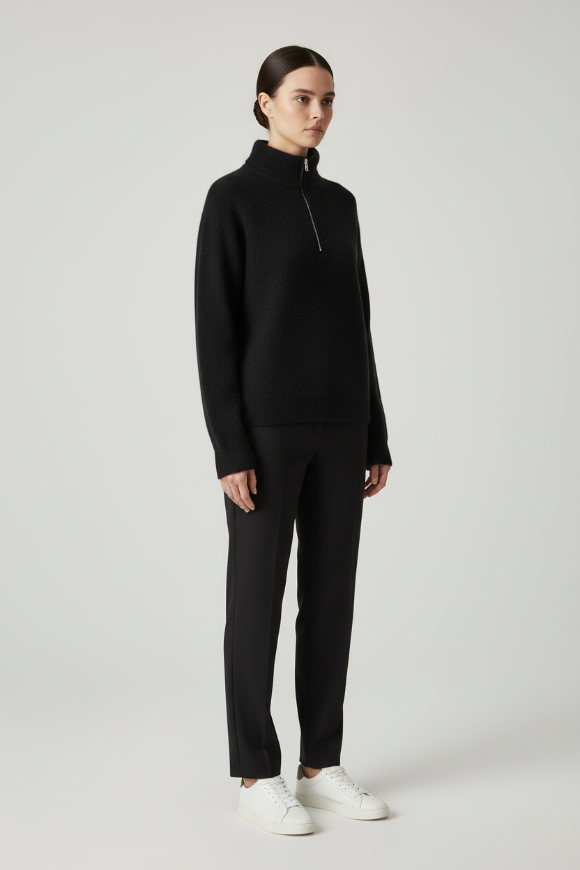 United Colors of Benetton Damen Strickpullover Schwarz Größe L