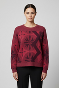 Desigual Damen Strickpullover Pink Mehrfarbig Größe L