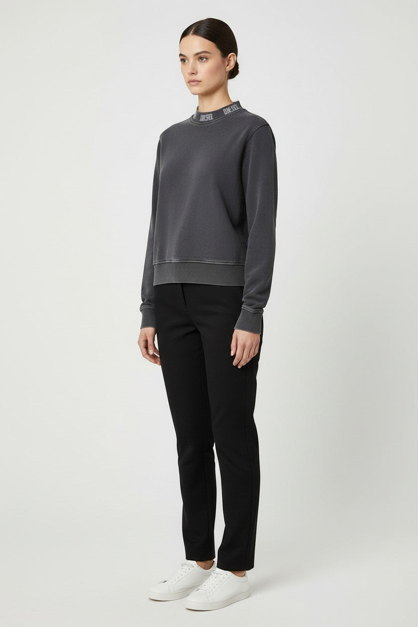 Diesel Damen Sweatshirt Grau Größe M