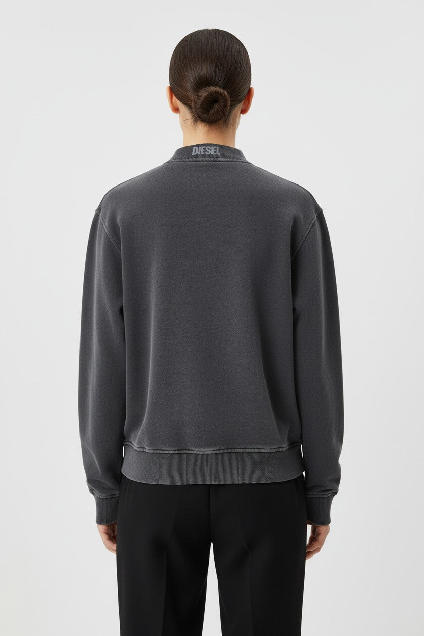 Diesel Damen Sweatshirt Grau Größe M
