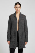 DKNY Damen Strickjacke Grau Größe S