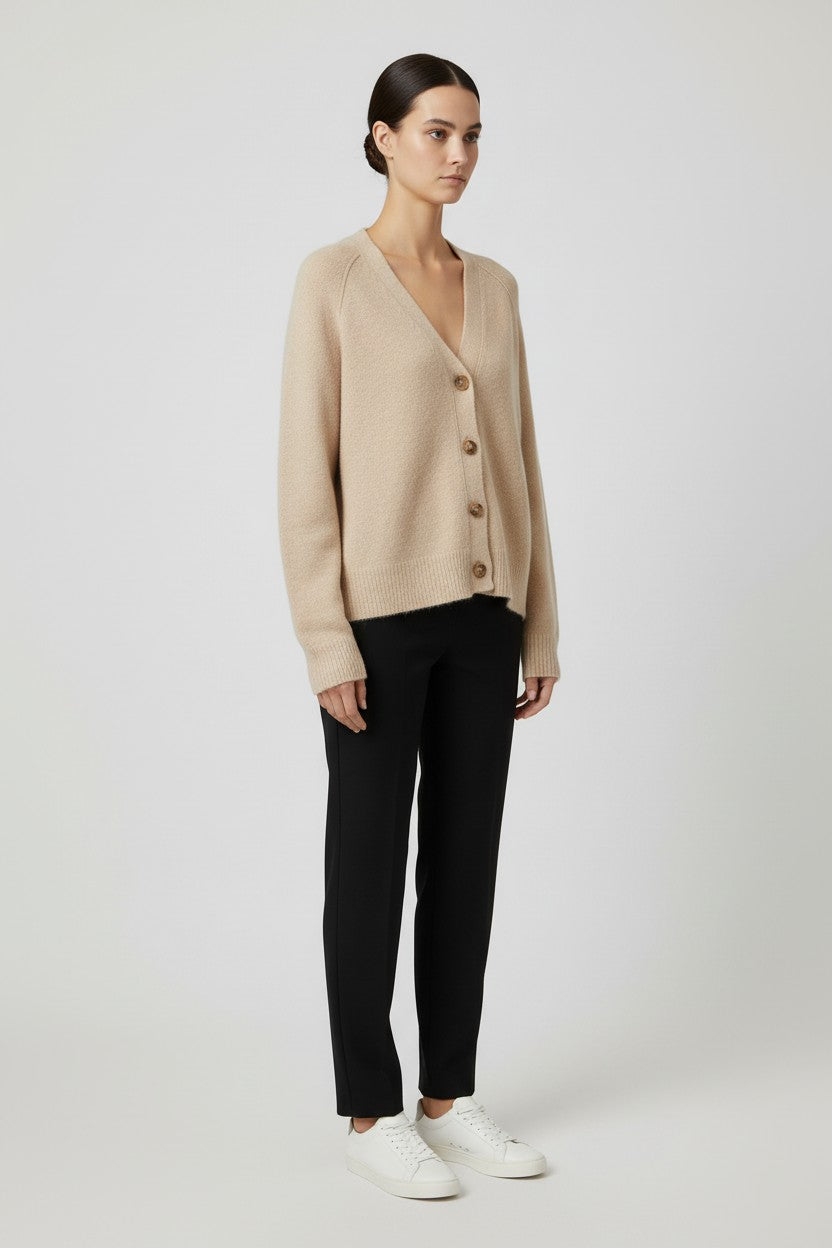 ESPRIT Damen Strickjacke Beige Größe L