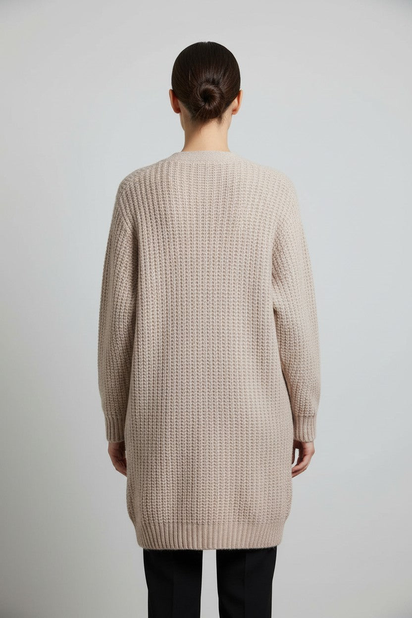 ESPRIT Damen Strickjacke Beige Größe M