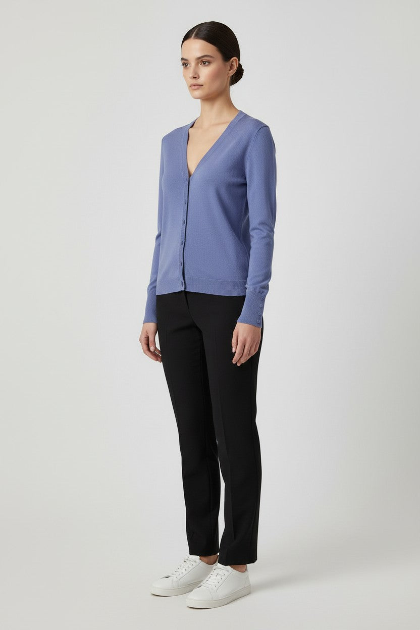 ESPRIT Damen Strickjacke Blau Größe M
