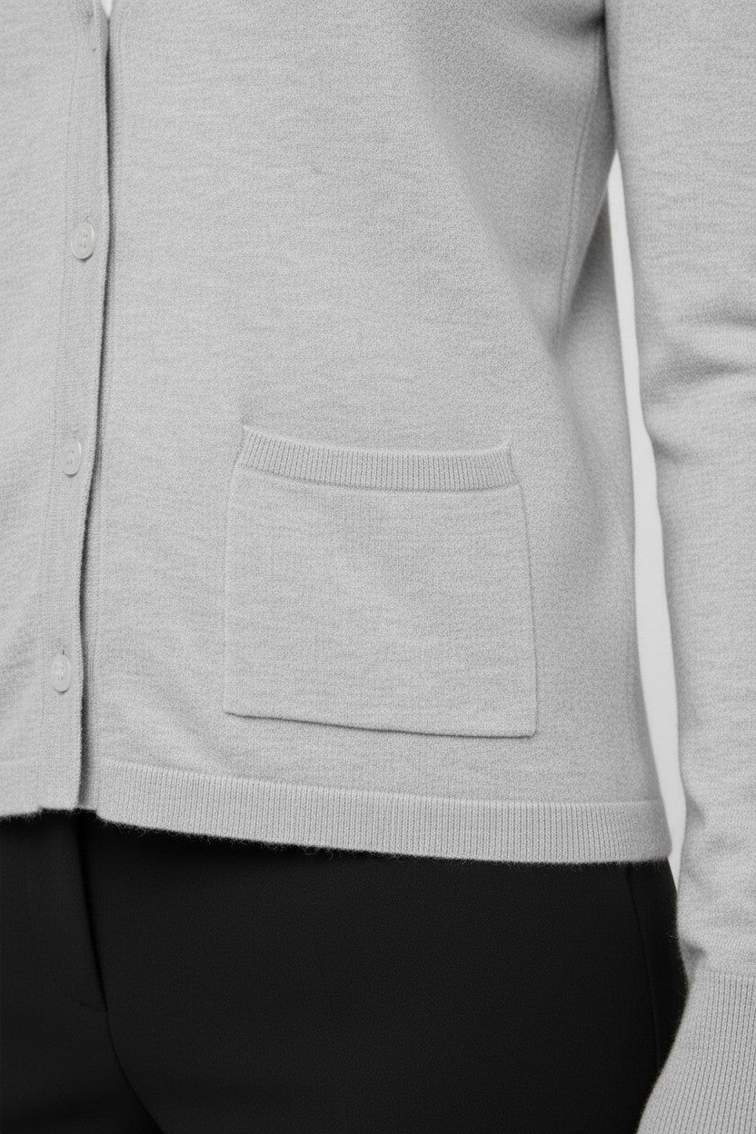 ESPRIT Damen Strickjacke Grau Größe M