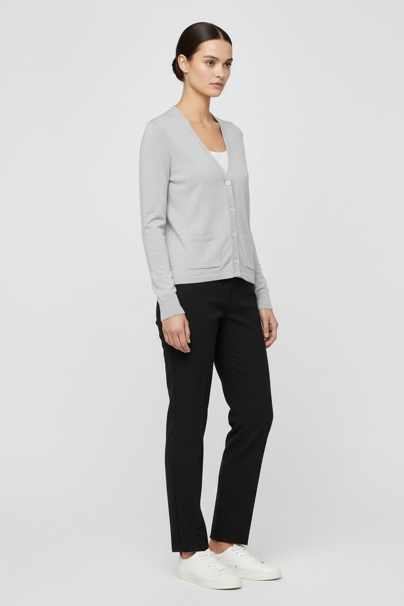 ESPRIT Damen Strickjacke Grau Größe M