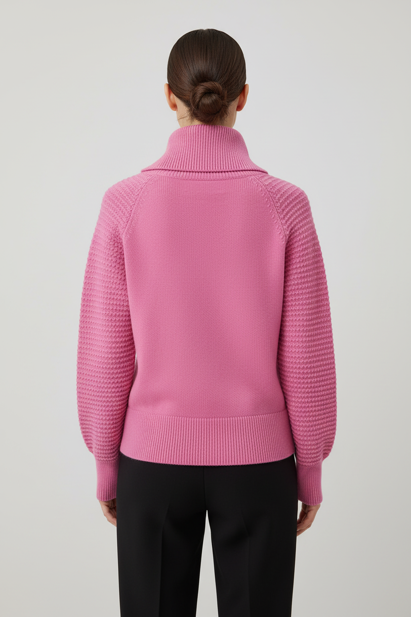ESPRIT Damen Strickpullover Pink Größe M