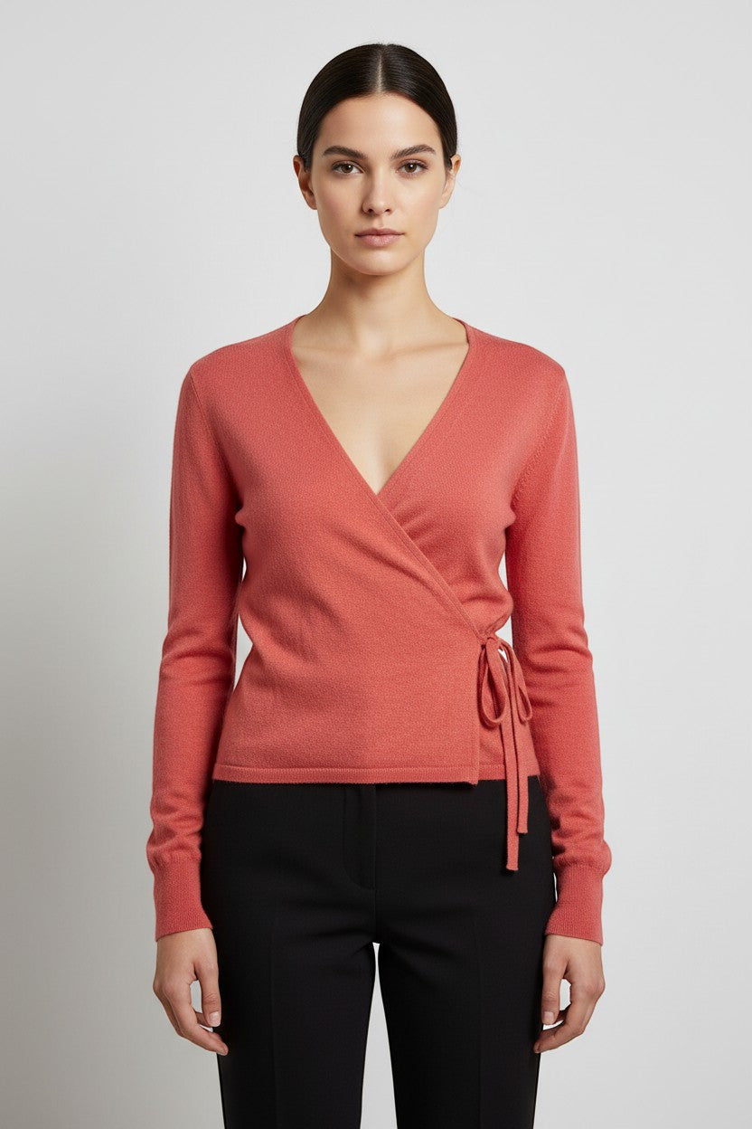 ESPRIT Damen Wickeljacke Rot Größe S