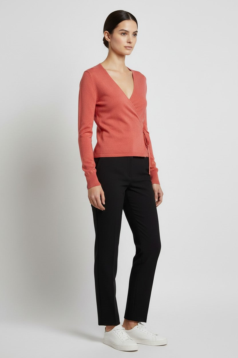 ESPRIT Damen Wickeljacke Rot Größe S