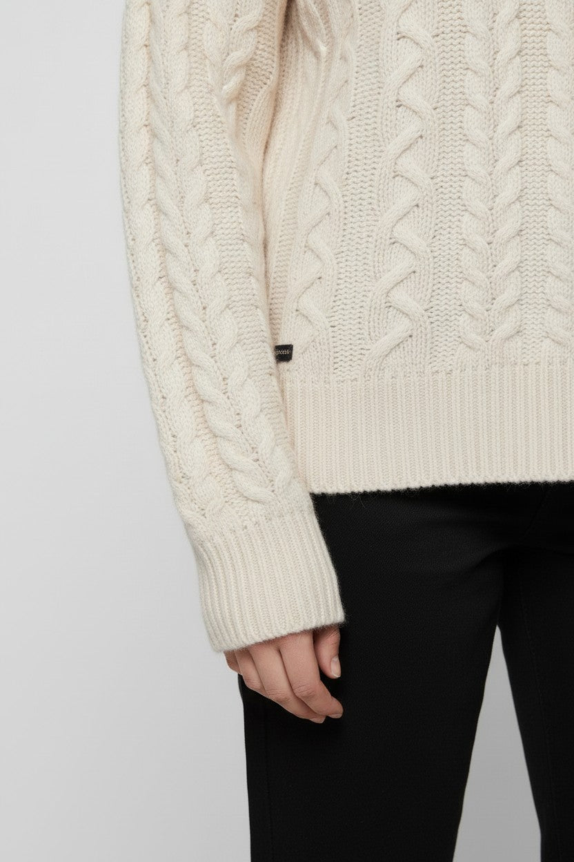 Replay Damen Strickpullover Beige Größe M