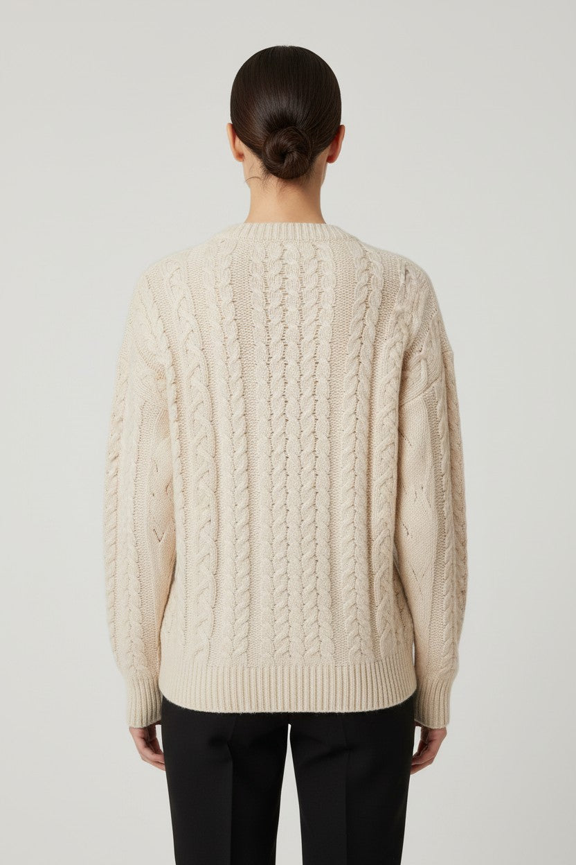Replay Damen Strickpullover Beige Größe M