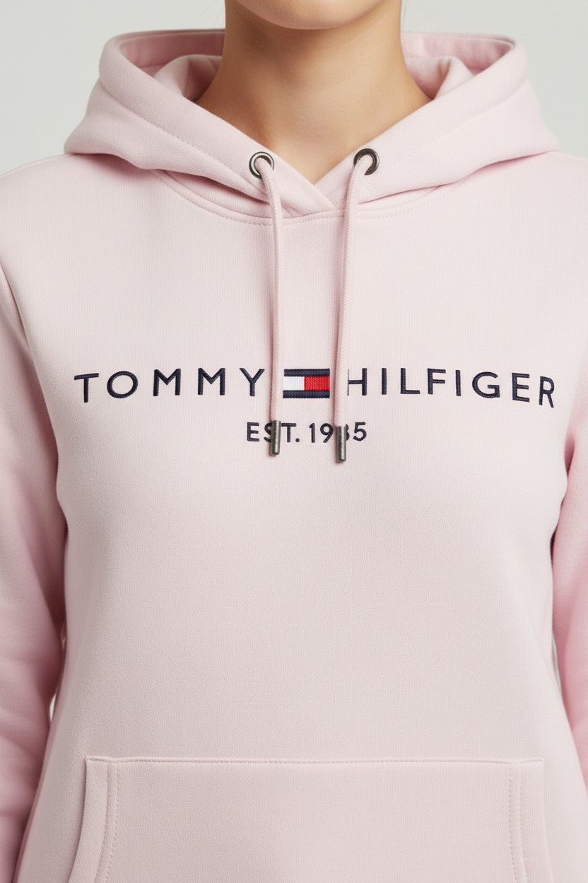 Tommy Hilfiger Damen Kapuzenpullover Pink Größe S