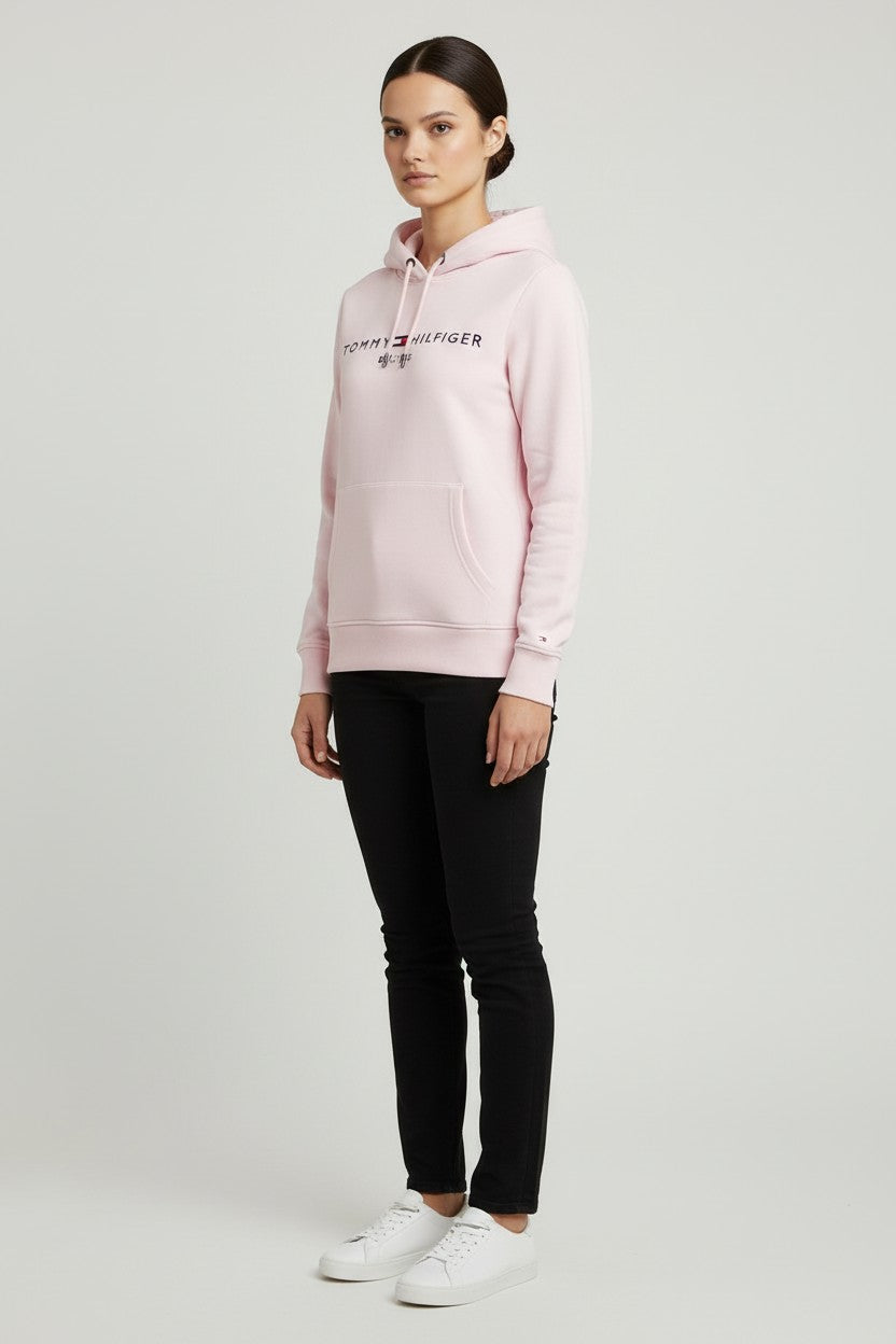 Tommy Hilfiger Damen Kapuzenpullover Pink Größe S