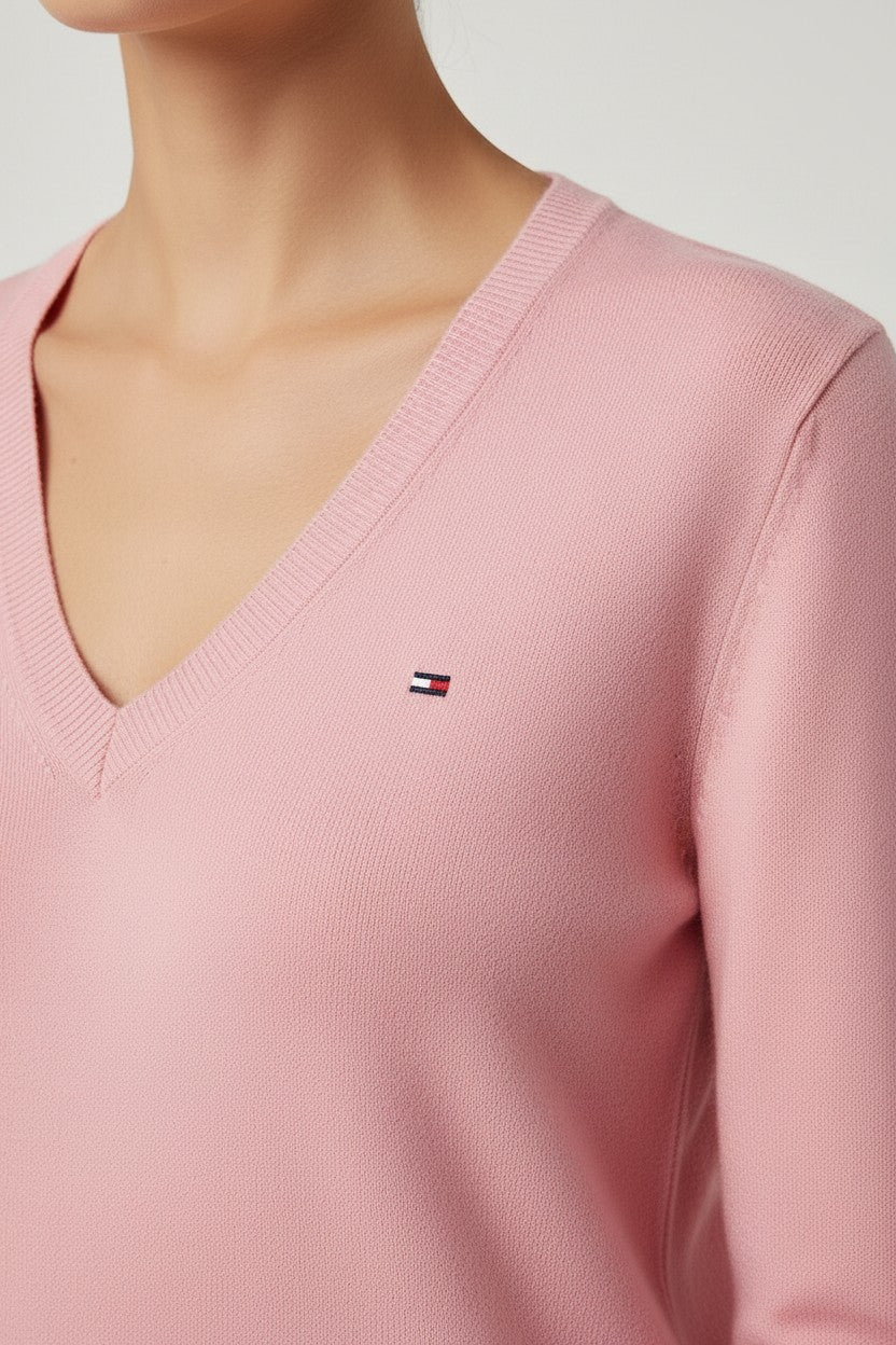 Tommy Hilfiger Damen Pullover Pink Größe S