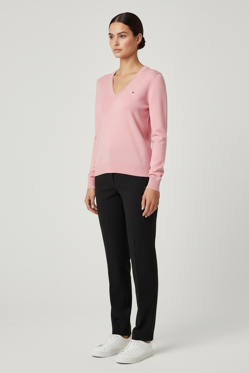 Tommy Hilfiger Damen Pullover Pink Größe S