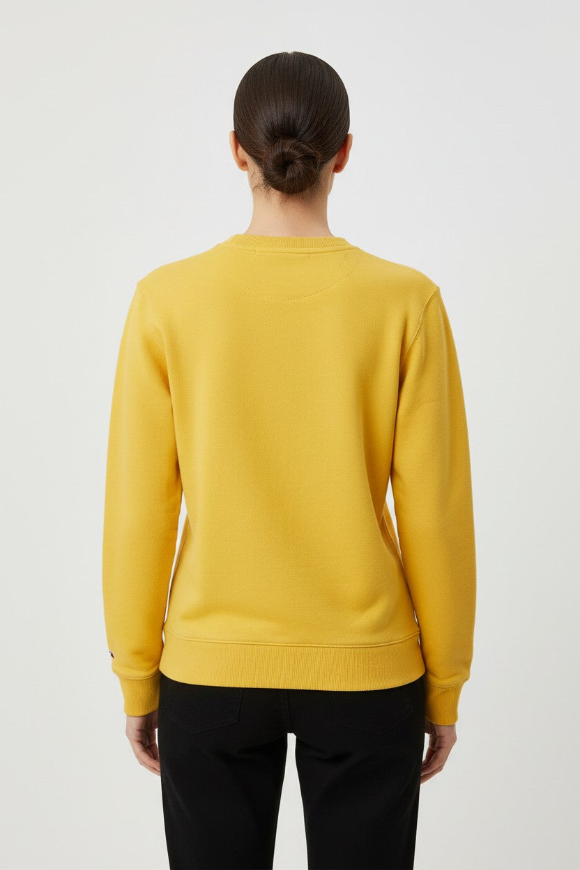 Tommy Hilfiger Damen Sweatshirt Gelb Größe S