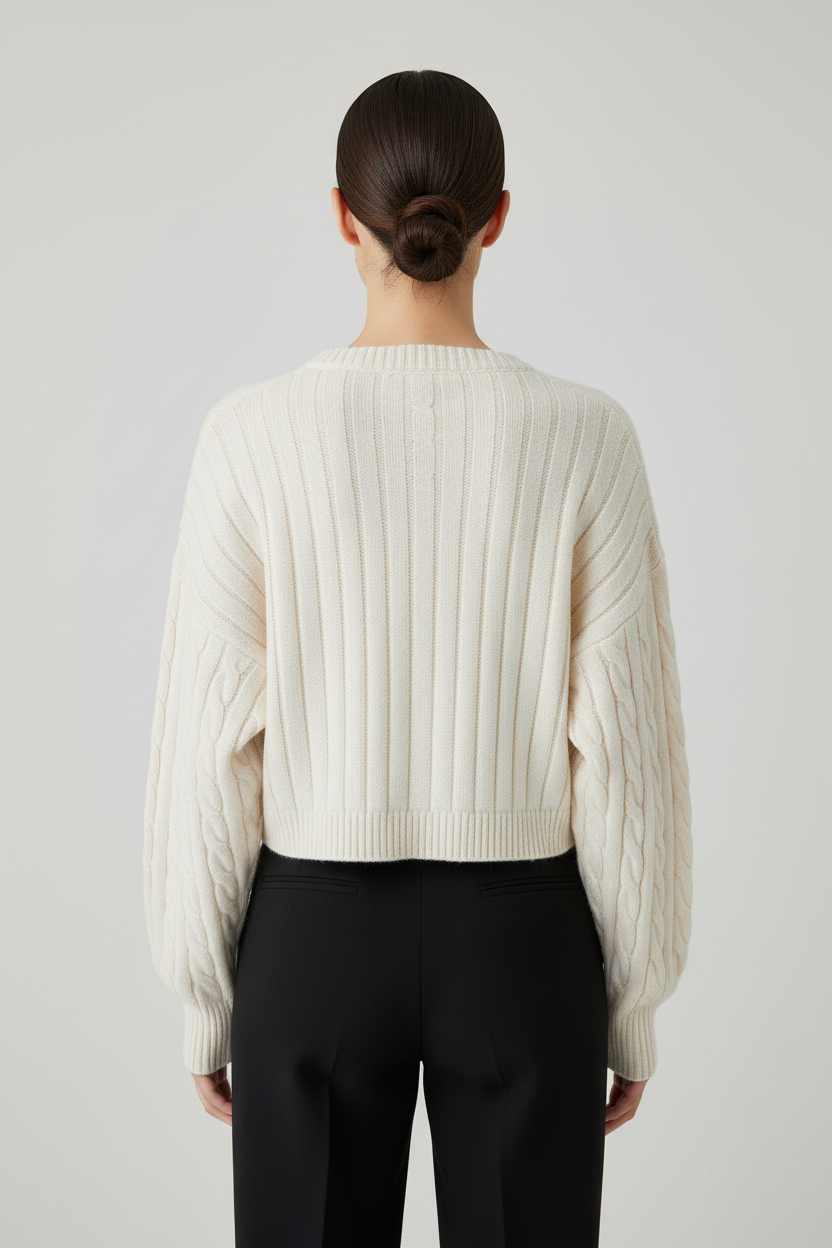 Tommy Hilfiger Jeans Damen Strickpullover Weiß Mehrfarbig Größe M