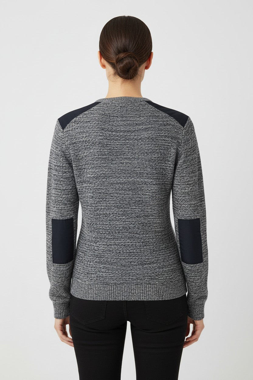 ESPRIT Damen Strickjacke Blau Weiß Größe M