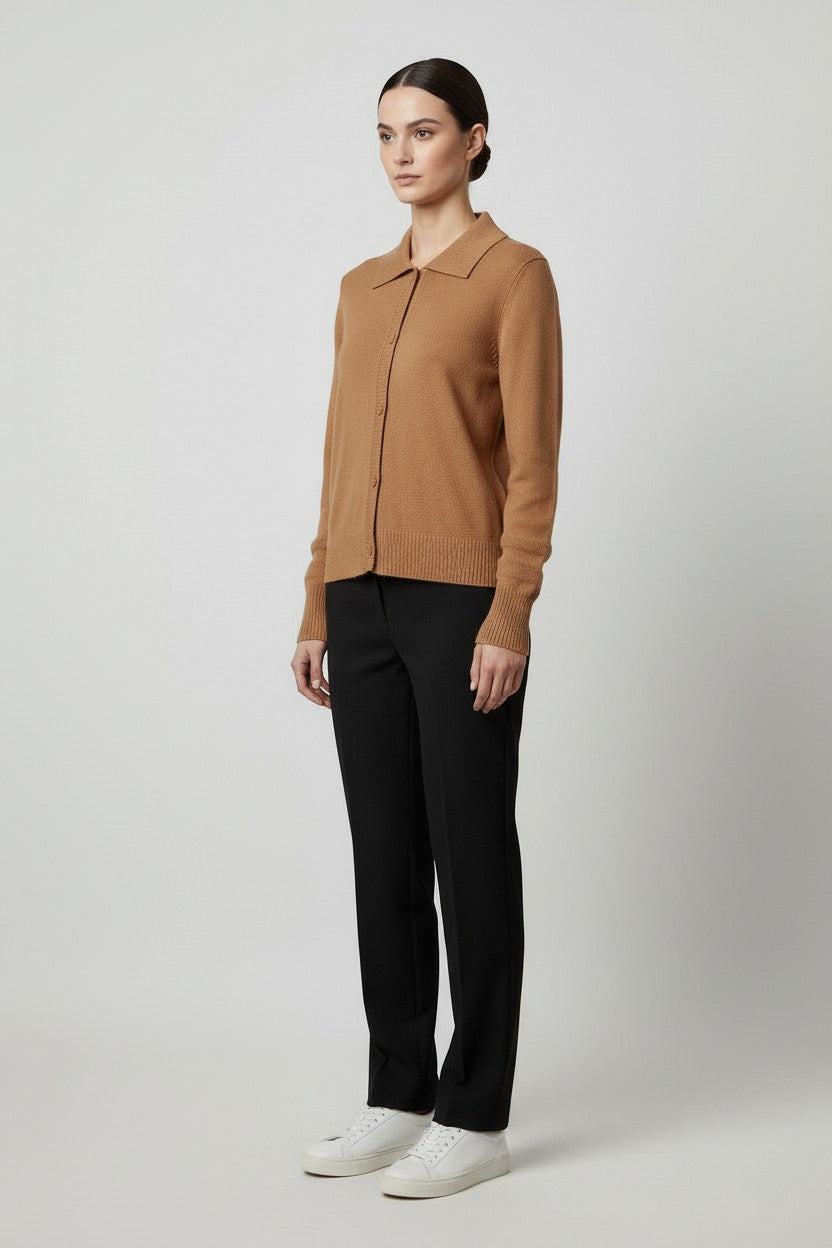 ESPRIT Damen Strickjacke Braun Größe L