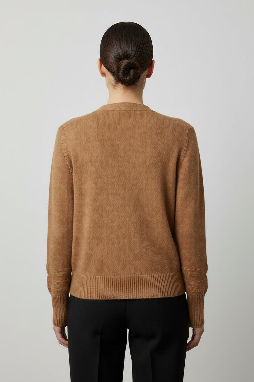 ESPRIT Damen Strickjacke Braun Größe L