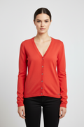 ESPRIT Damen Strickjacke Rot Größe M