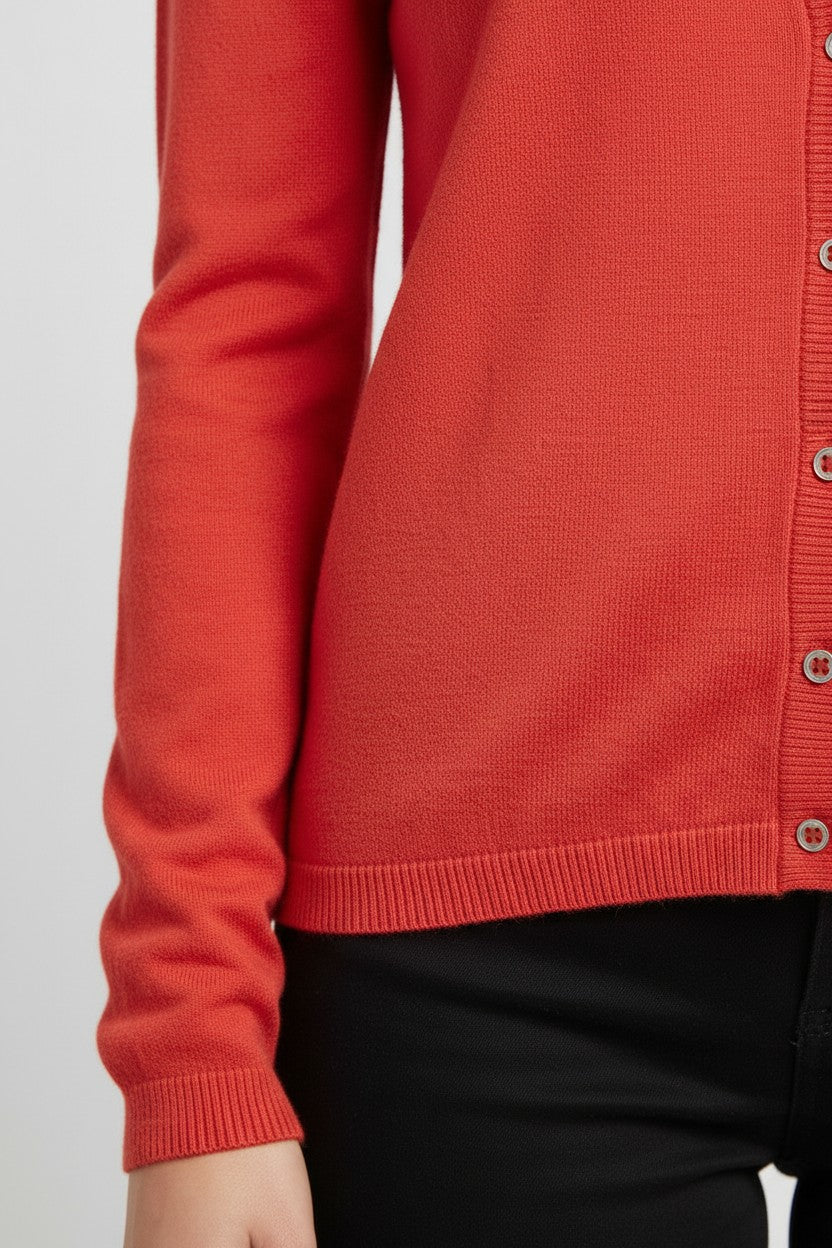 ESPRIT Damen Strickjacke Rot Größe M